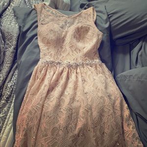 A soft pink sparkly dress Worn Once